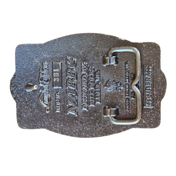 Vintage Belt Buckle Collectors 1998 Commemorative Buckle NABBC Brass Collectible - Picture 2 of 9